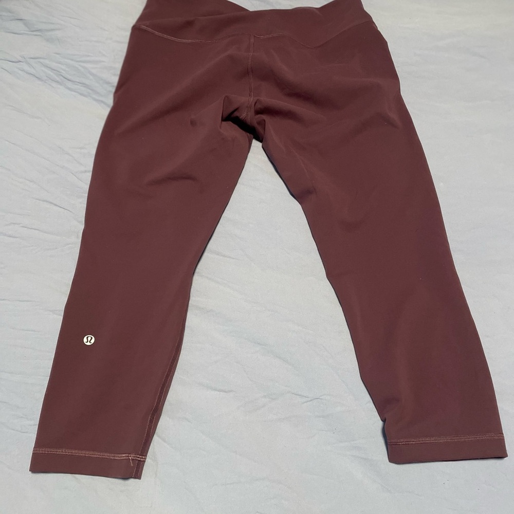 lululemon athletica Maroon Ankle Cropped Pants